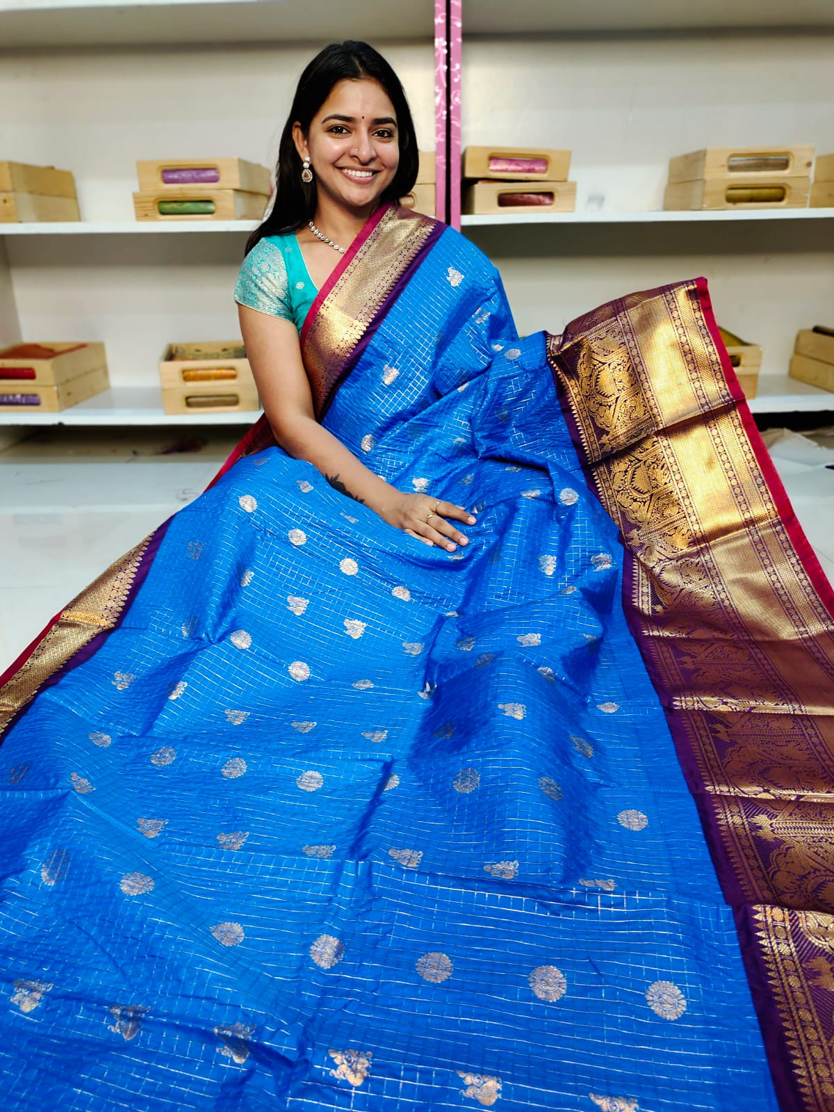 65% offer gadwal silk saree
