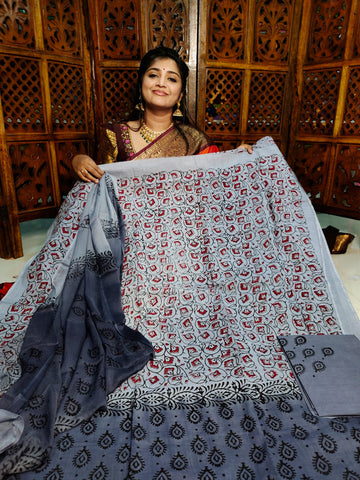 Kalamkari cottone dress material