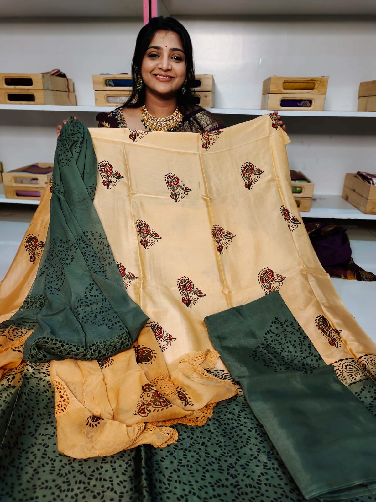 Georgette dress material