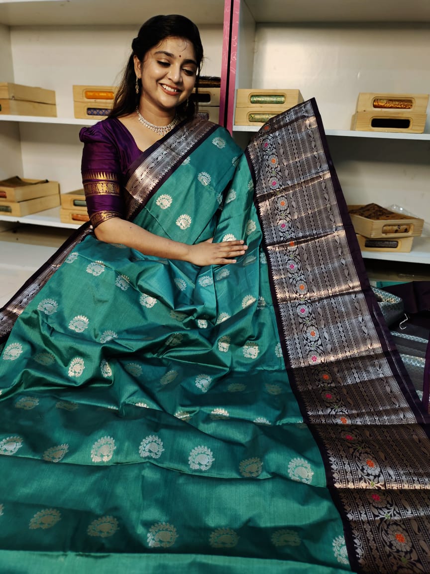 Soft banarasi silk saree