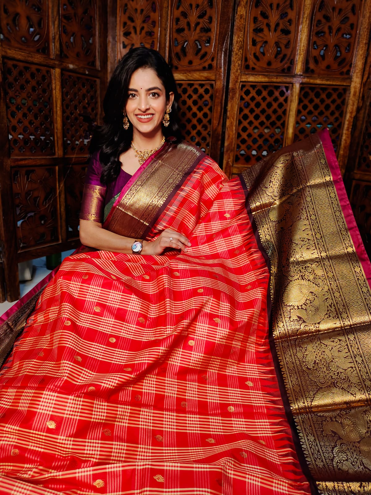 60% offer gadwal silk sarees
