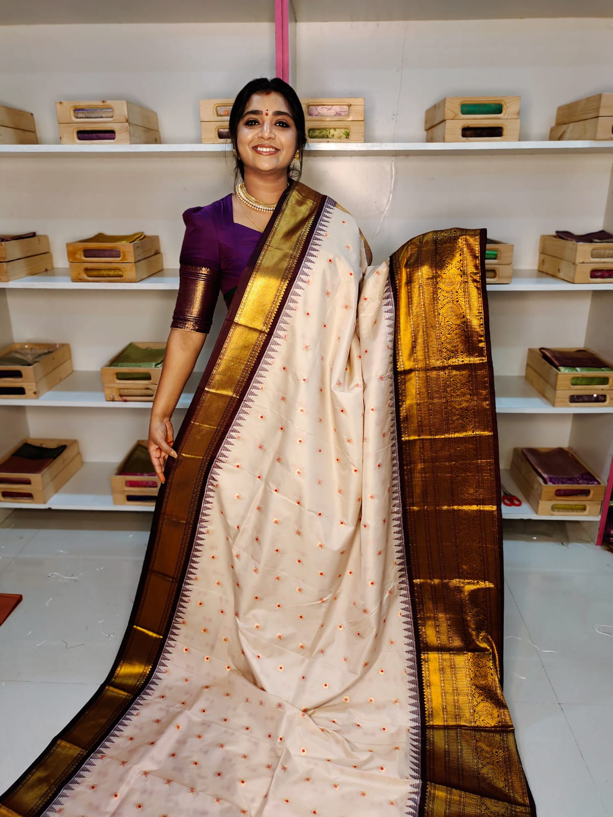 Sravanamasam sale gadwal silk