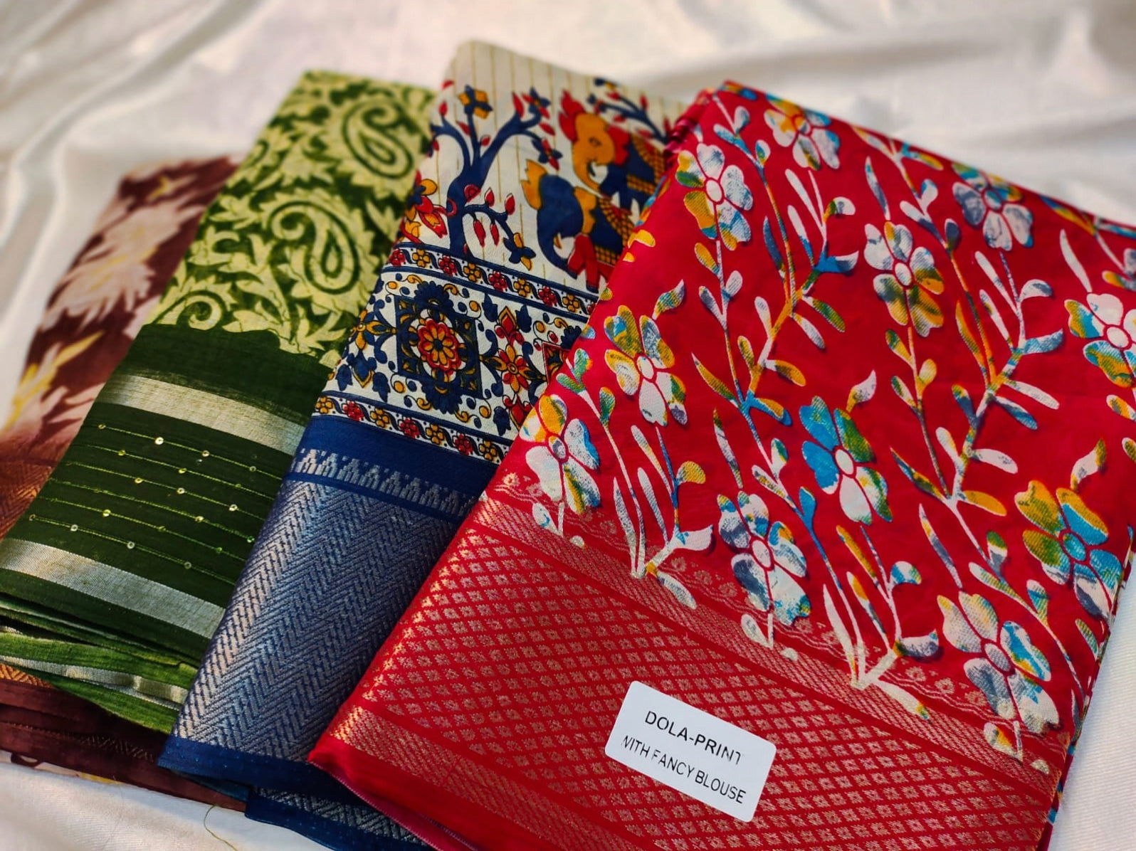1+3 dola silk saree