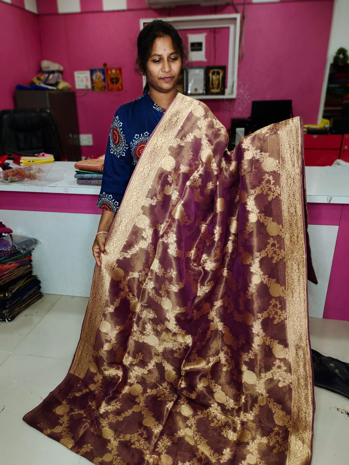 Tishu banarasi silk