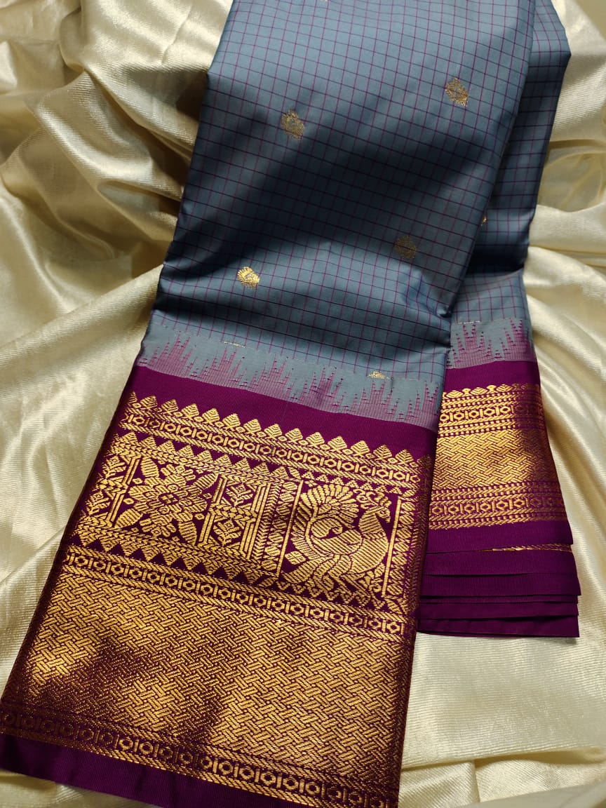 Ashadam gadwal silk saree