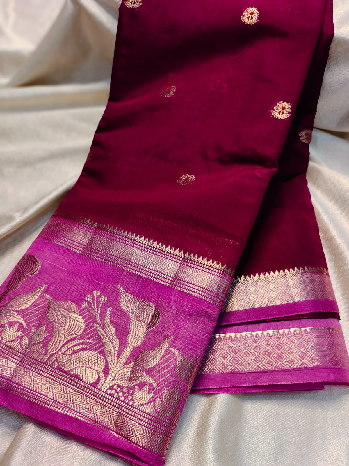 Green mango saree