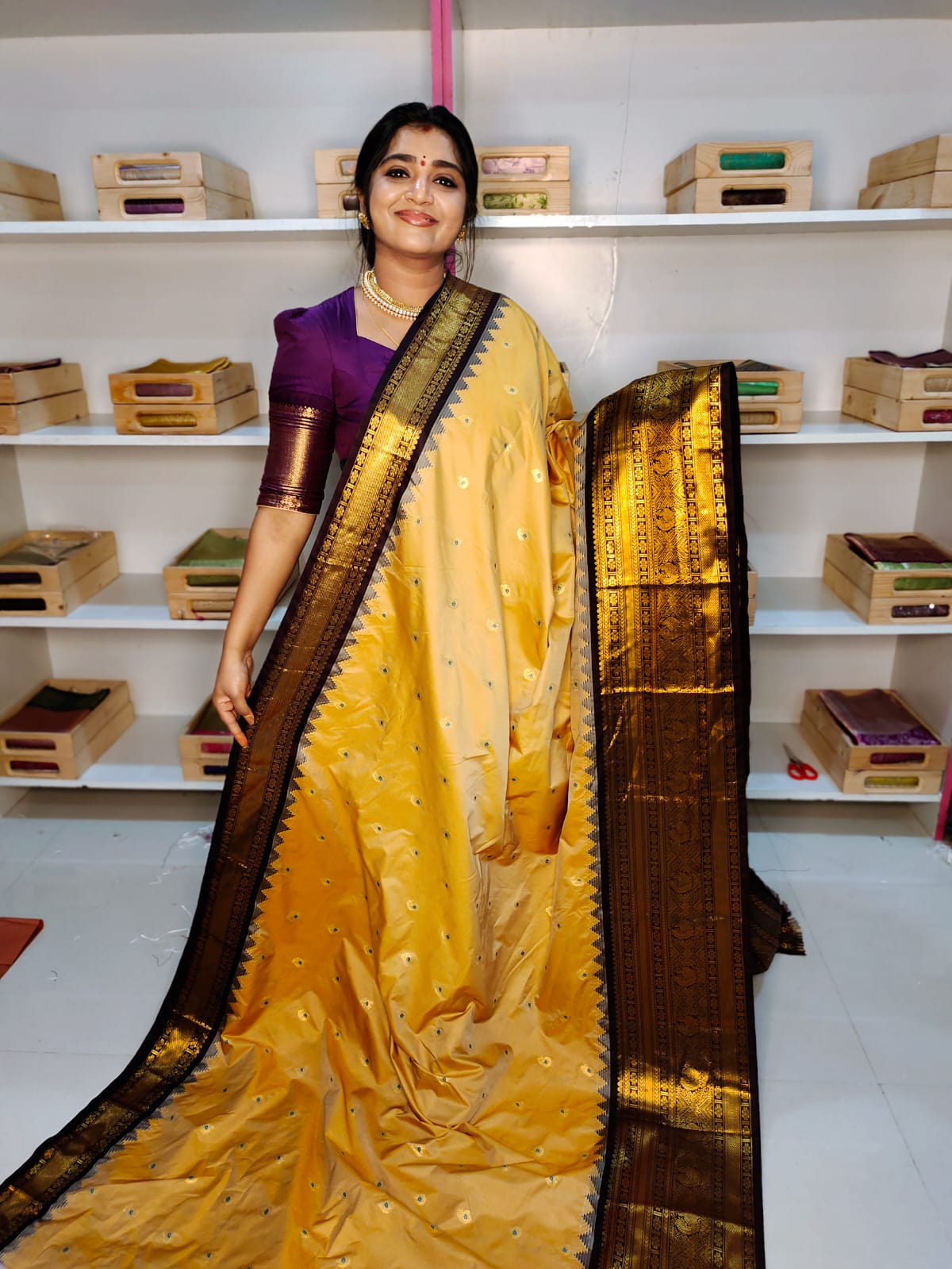 Sravanamasam sale gadwal silk