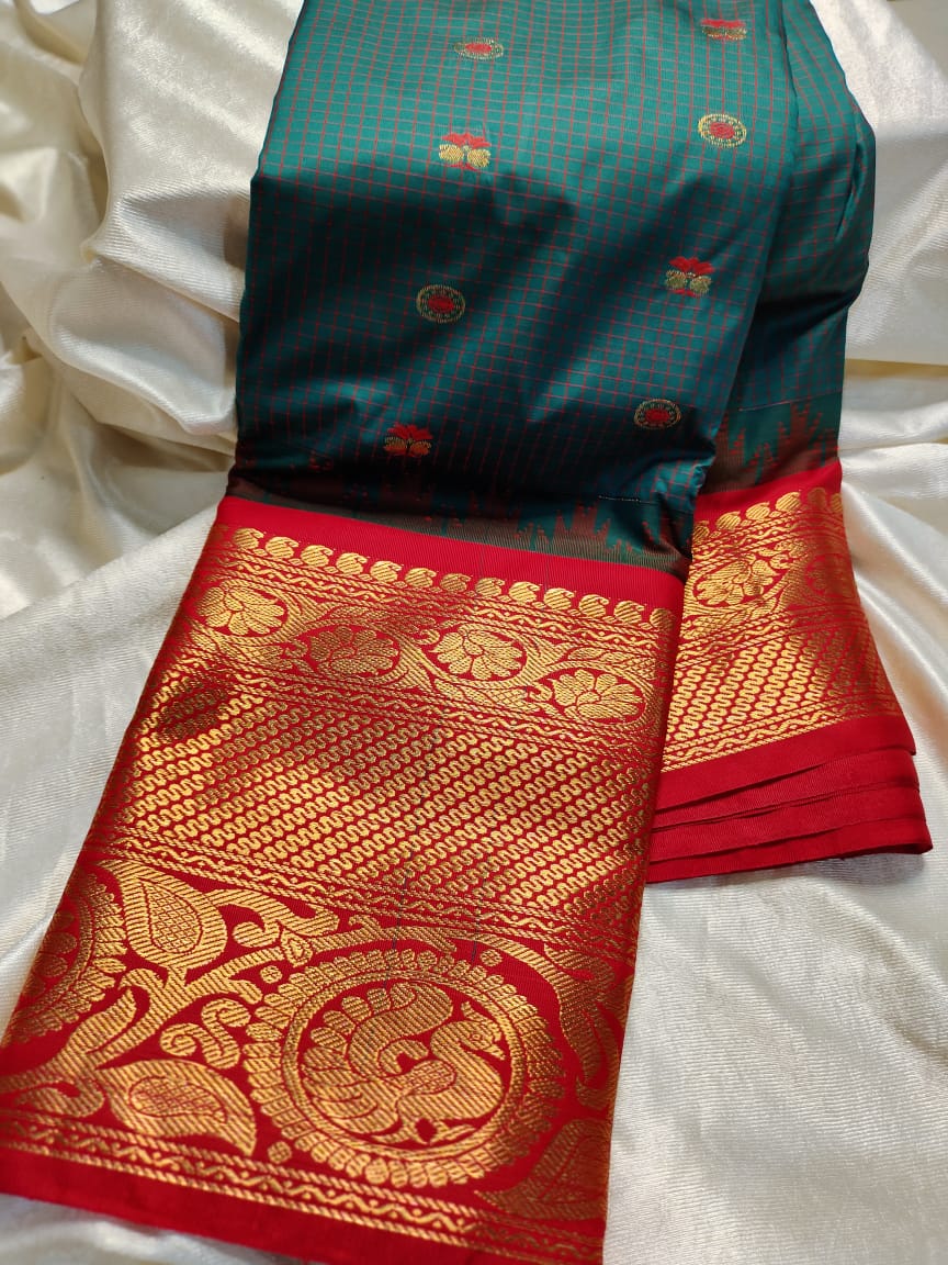 Ashadam gadwal silk saree