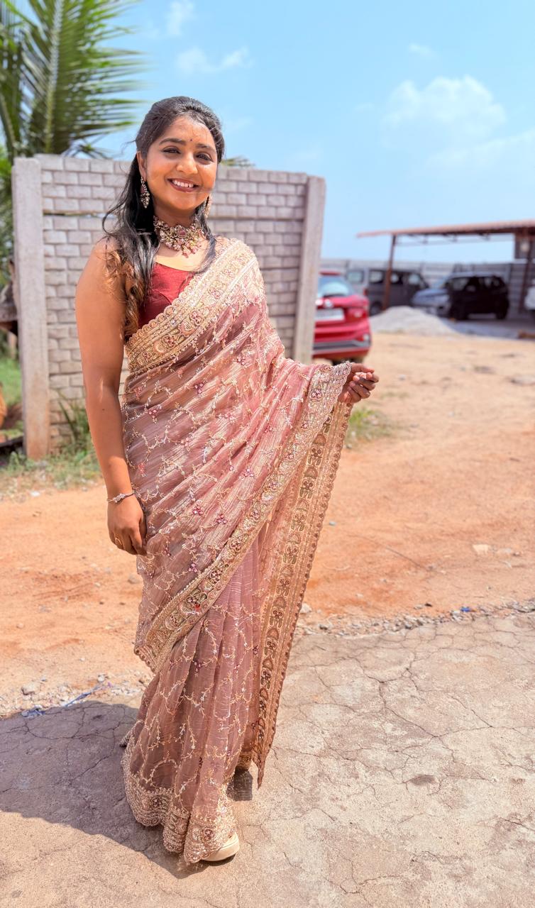 Cocktail fancy saree