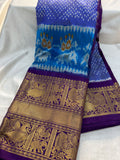 50% ikkat pattu saree