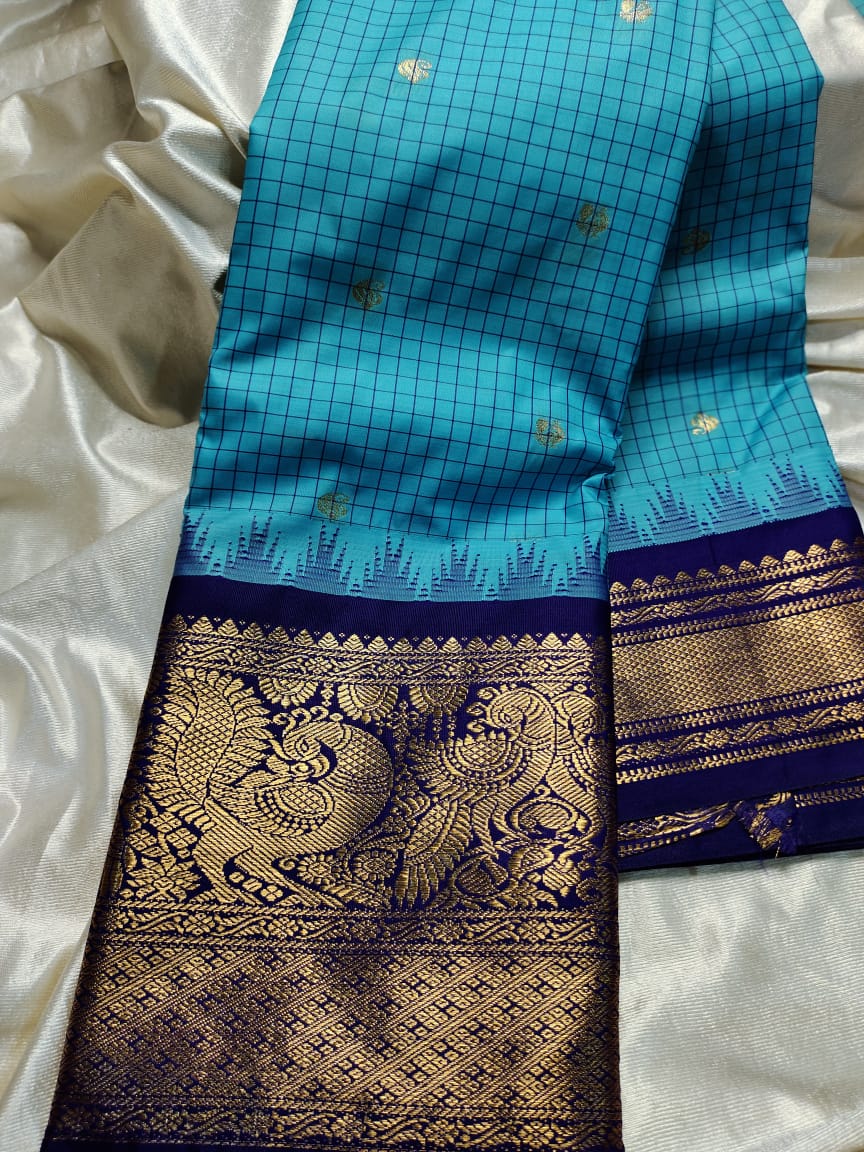 Ashadam gadwal silk saree