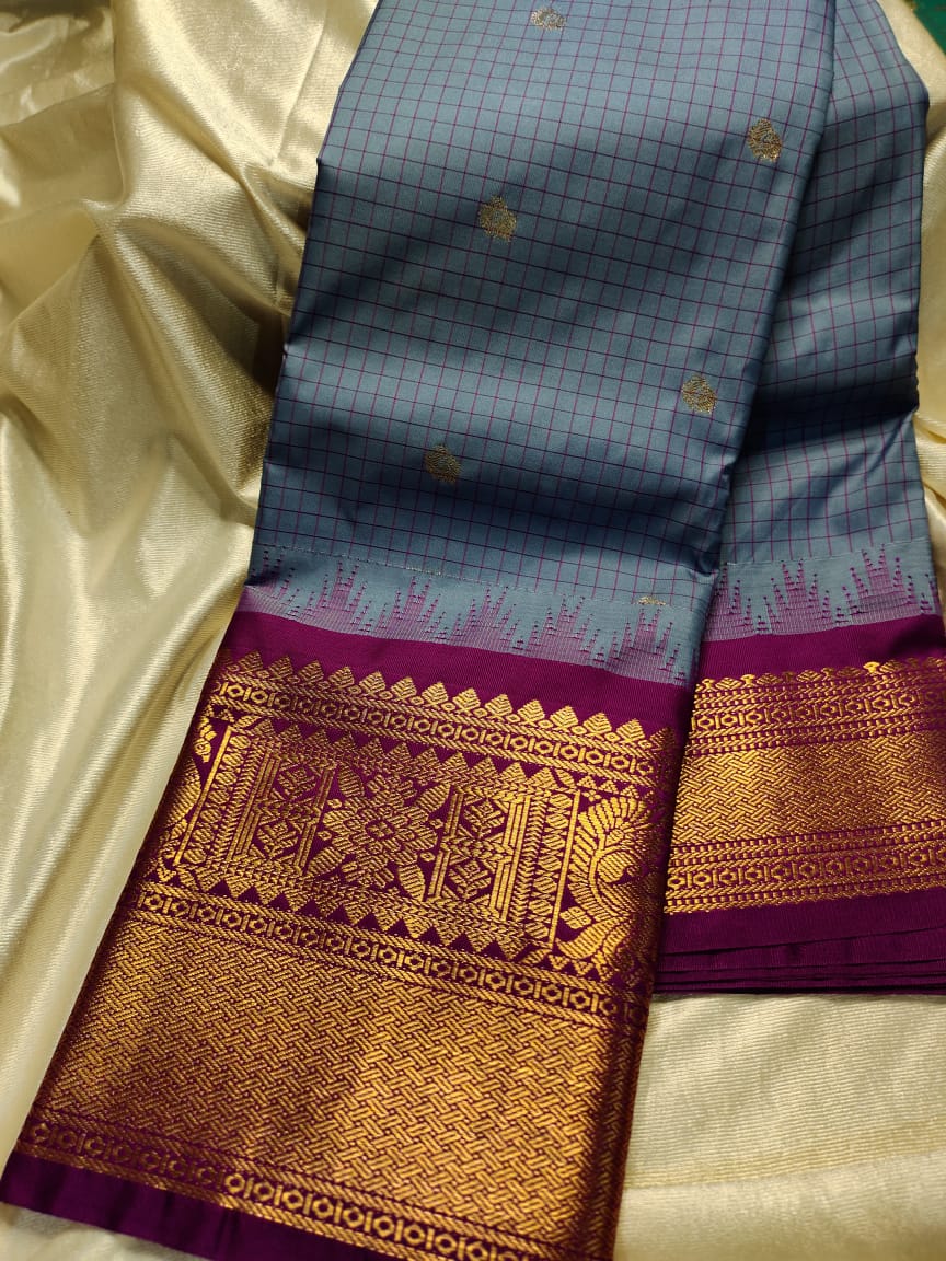 Ashadam gadwal silk saree