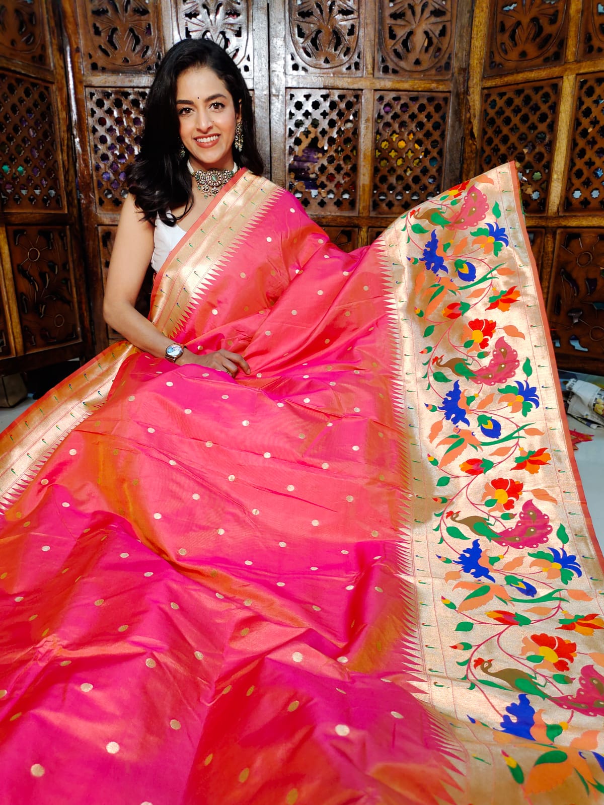 50% offer banarasi silk saree