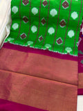 50% ikkat pattu saree