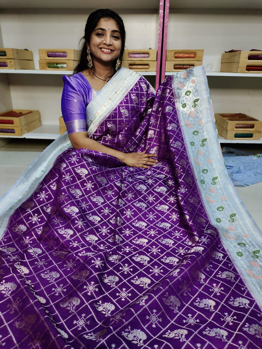 50% offer banarasi georgette saree