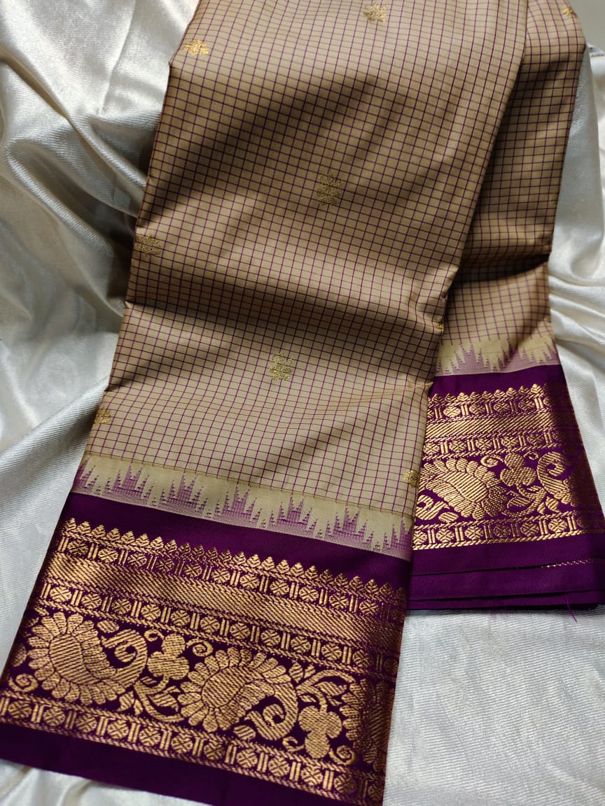 Ashadam gadwal silk saree