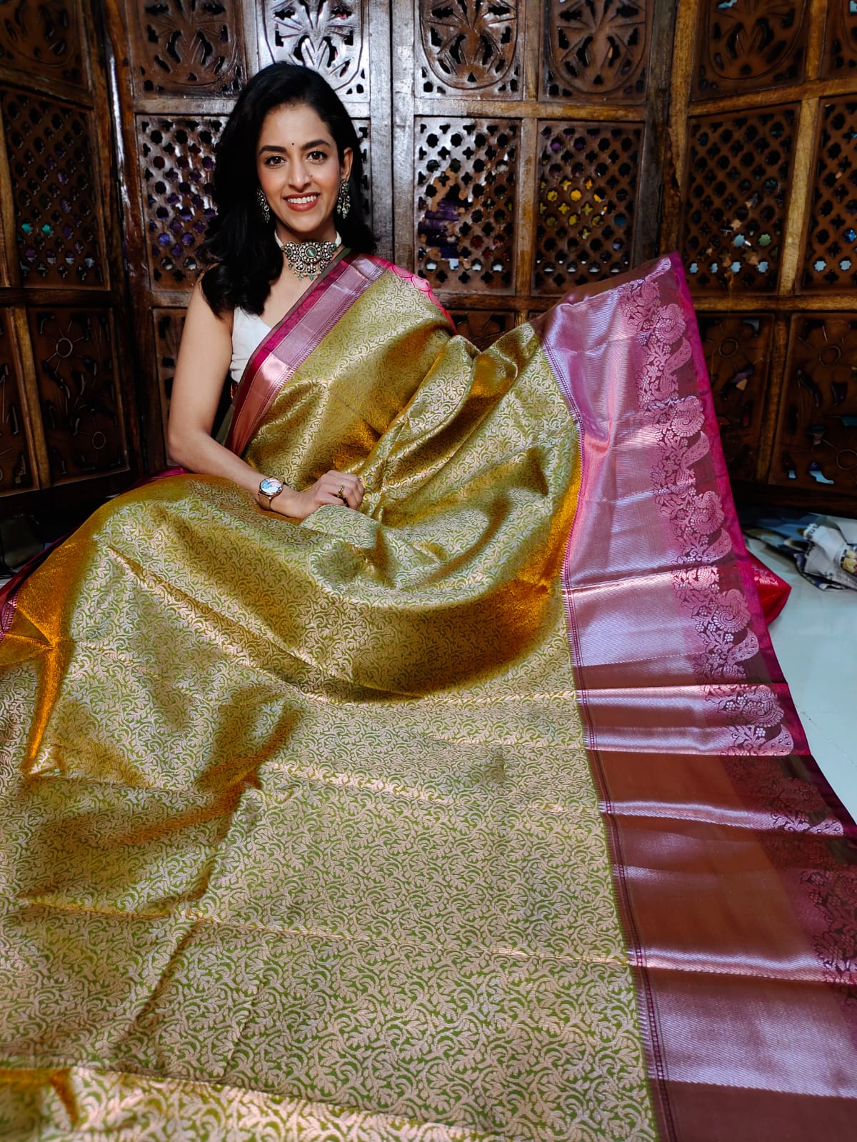 50% offer banarasi silk saree