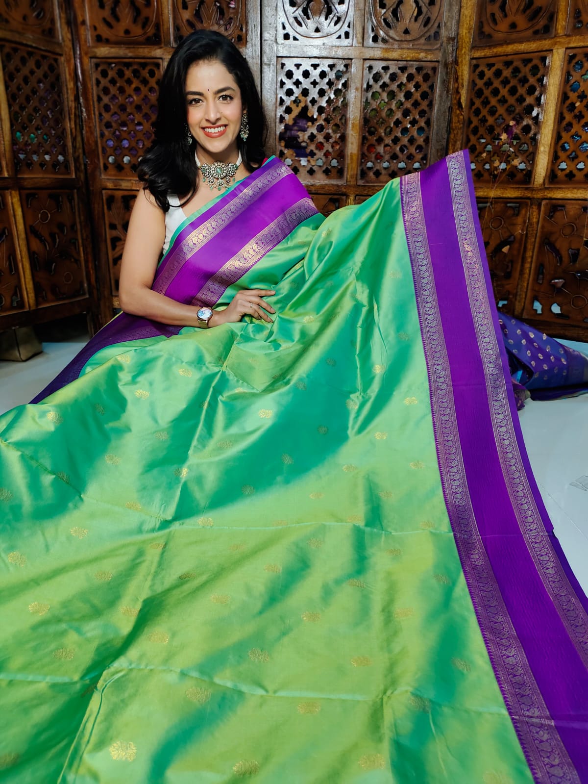 50% offer banarasi silk saree