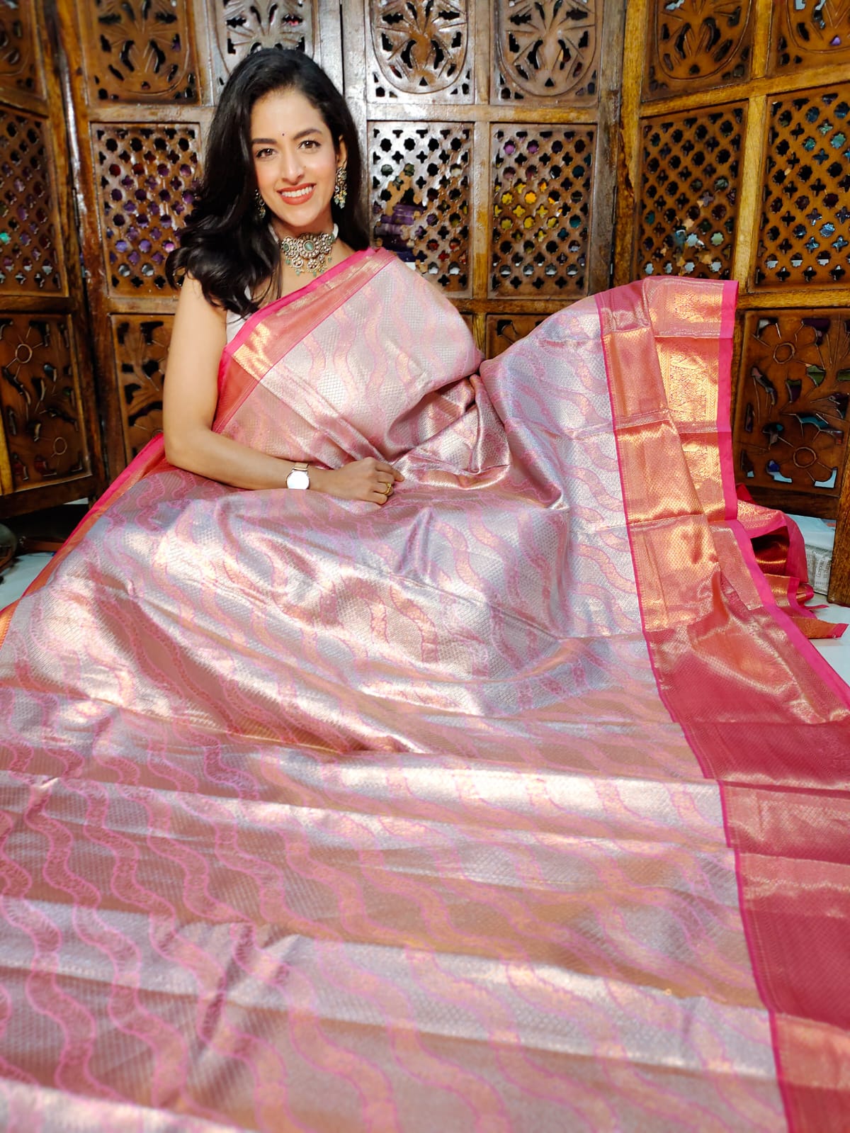 50% offer banarasi silk saree