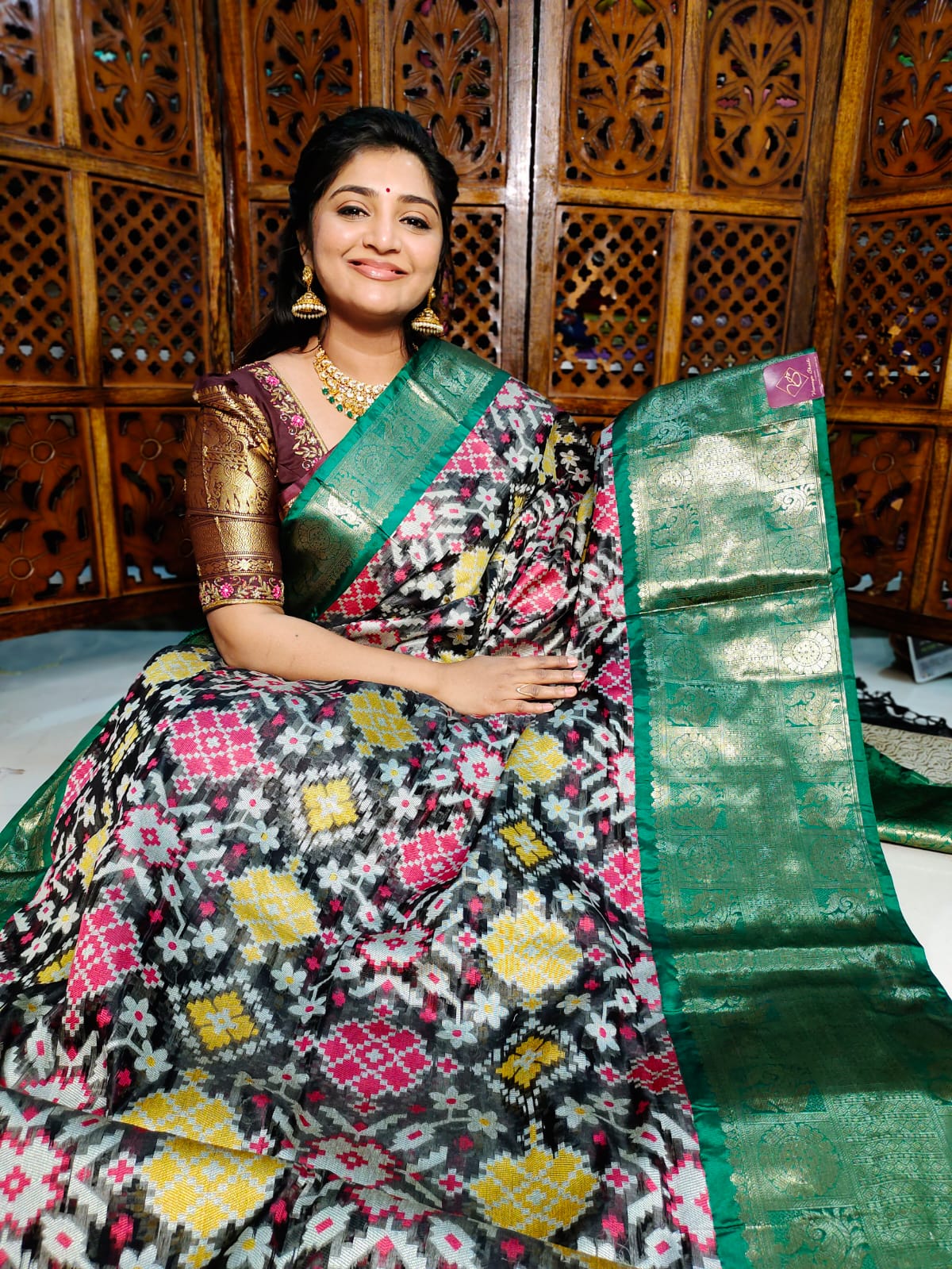 Ikkat saree