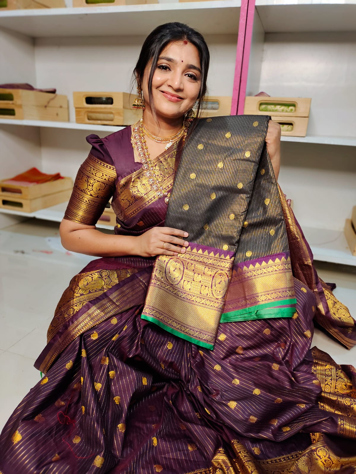 వితంగే గద్వాల్ సిల్క్ చీర