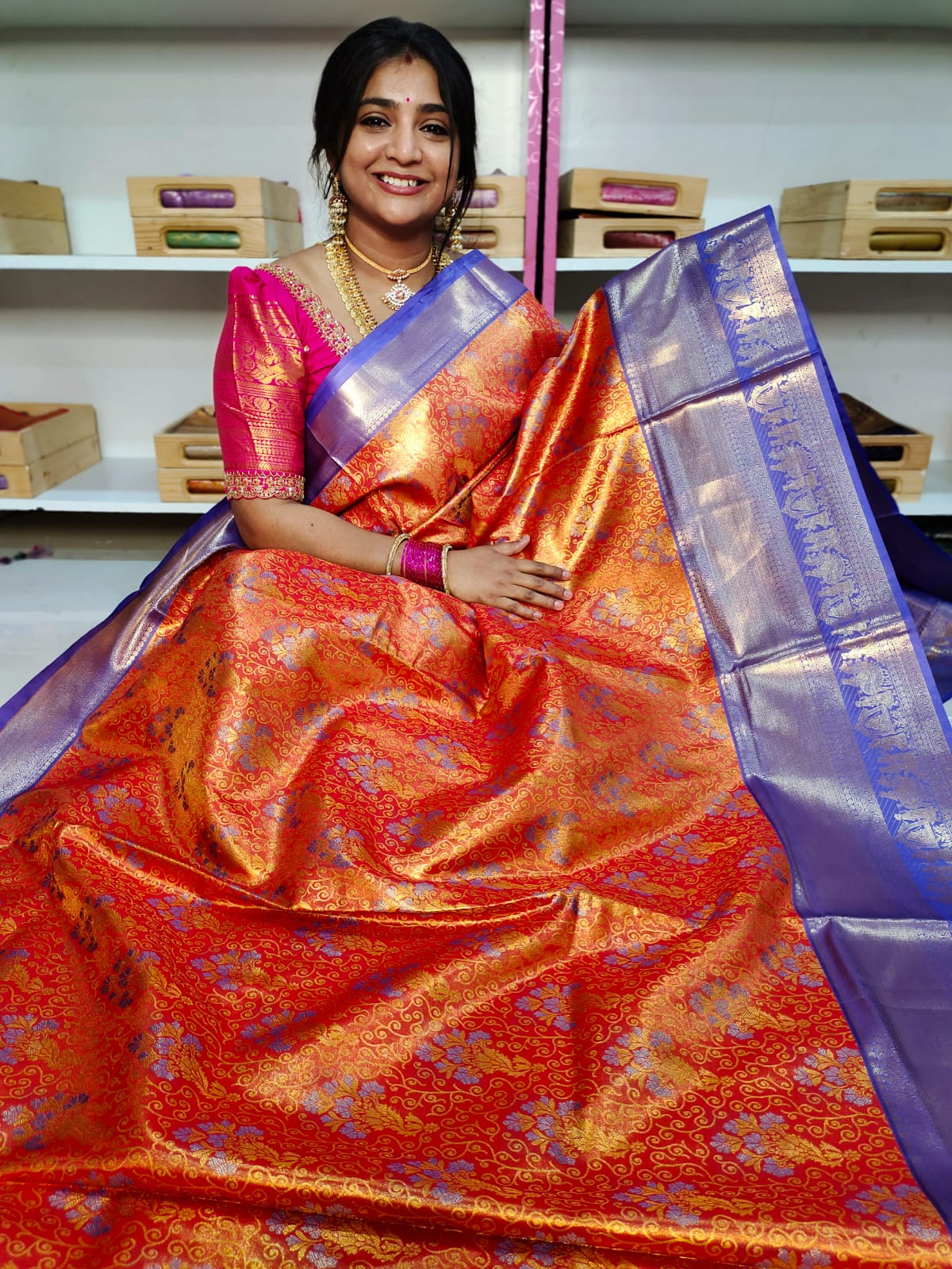 90% offer Kanchi pattu collection