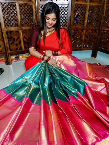 50% offer kanchi lehangas silk Mark certified
