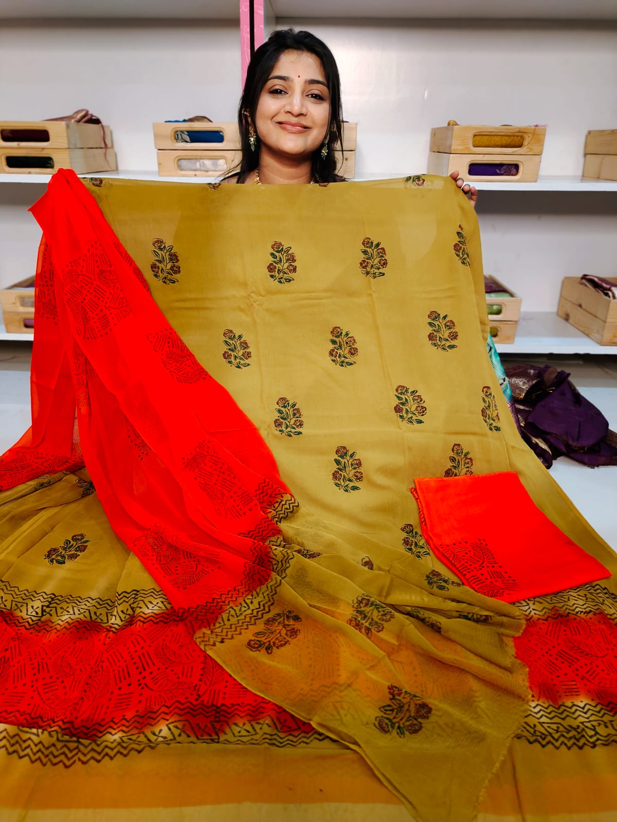 జార్జెట్ దుస్తుల సామగ్రి