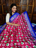 50% offer ikkat pattu sarees 
Silk mark certified