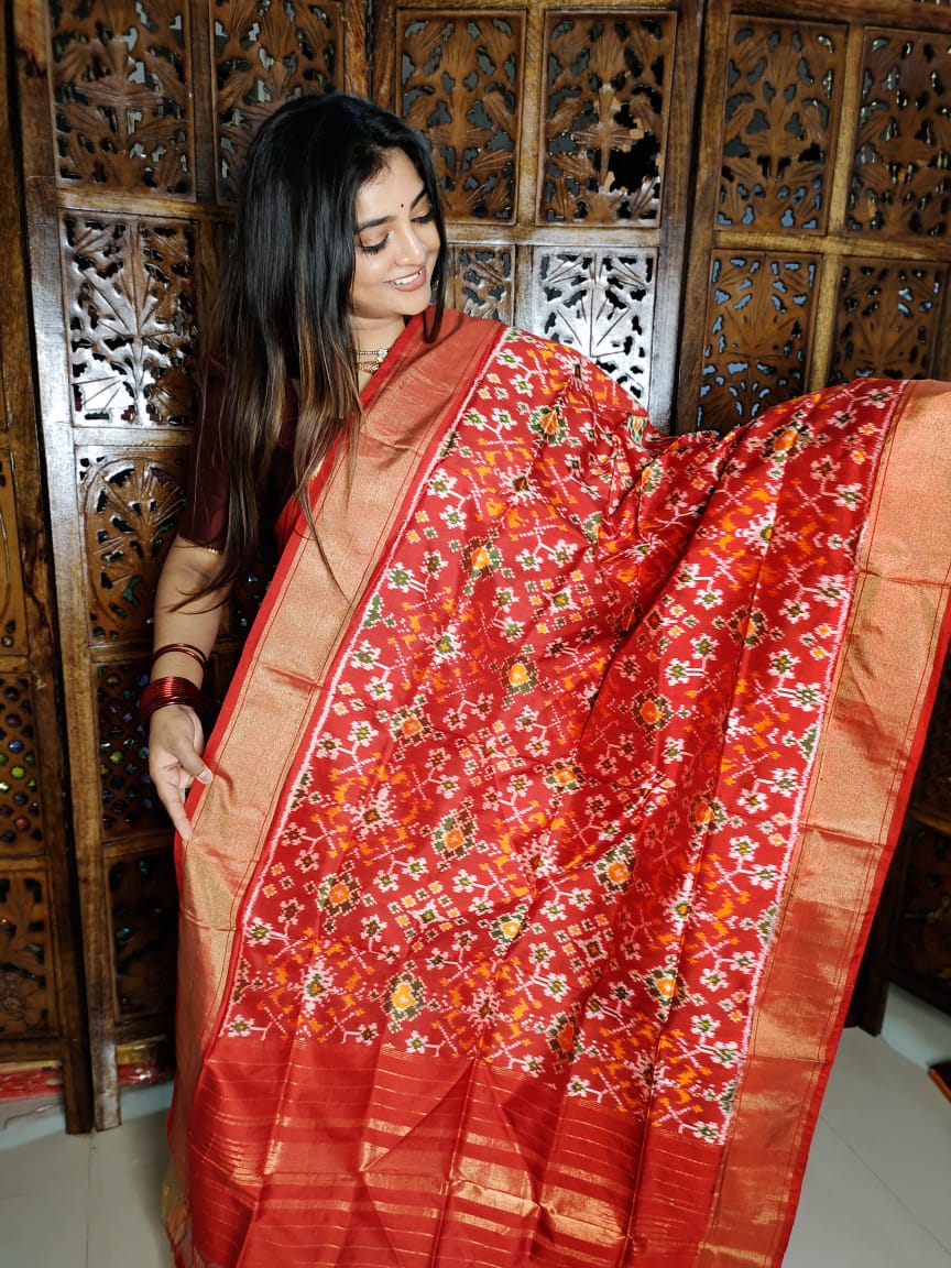 Ikkat duppata 
100% silk Mark certified