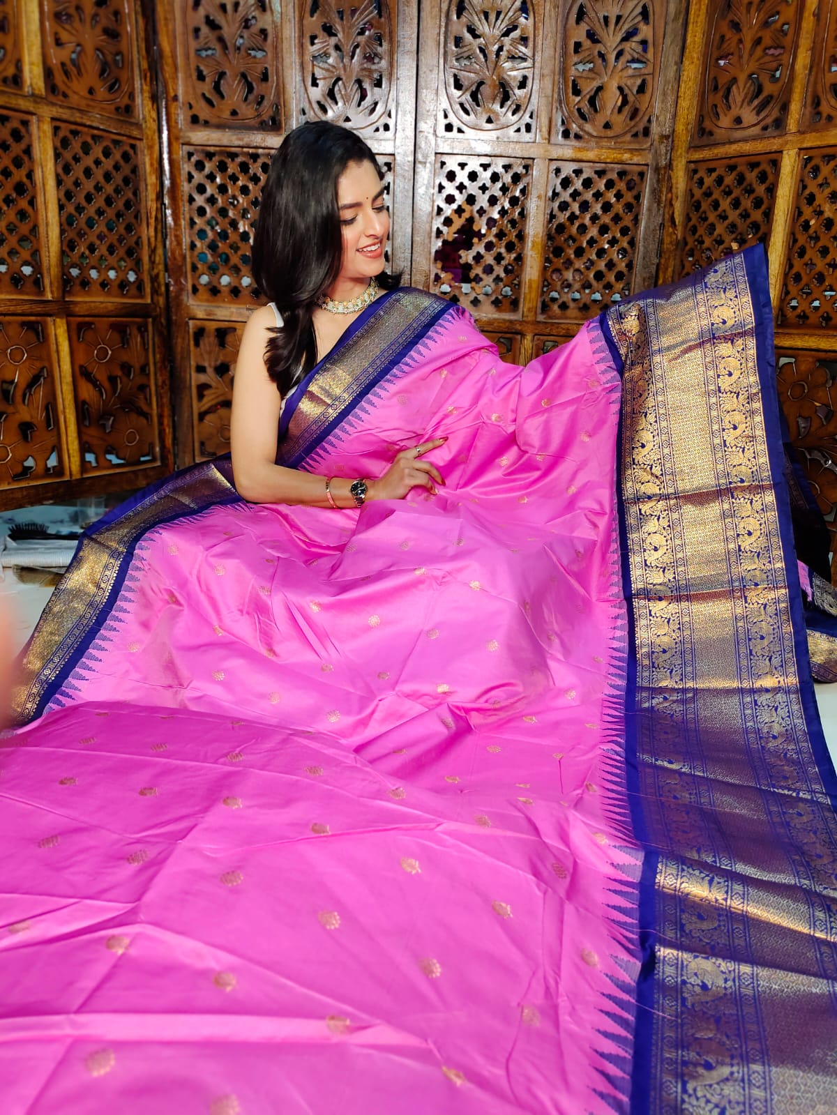 60% offer gadwal silk sarees