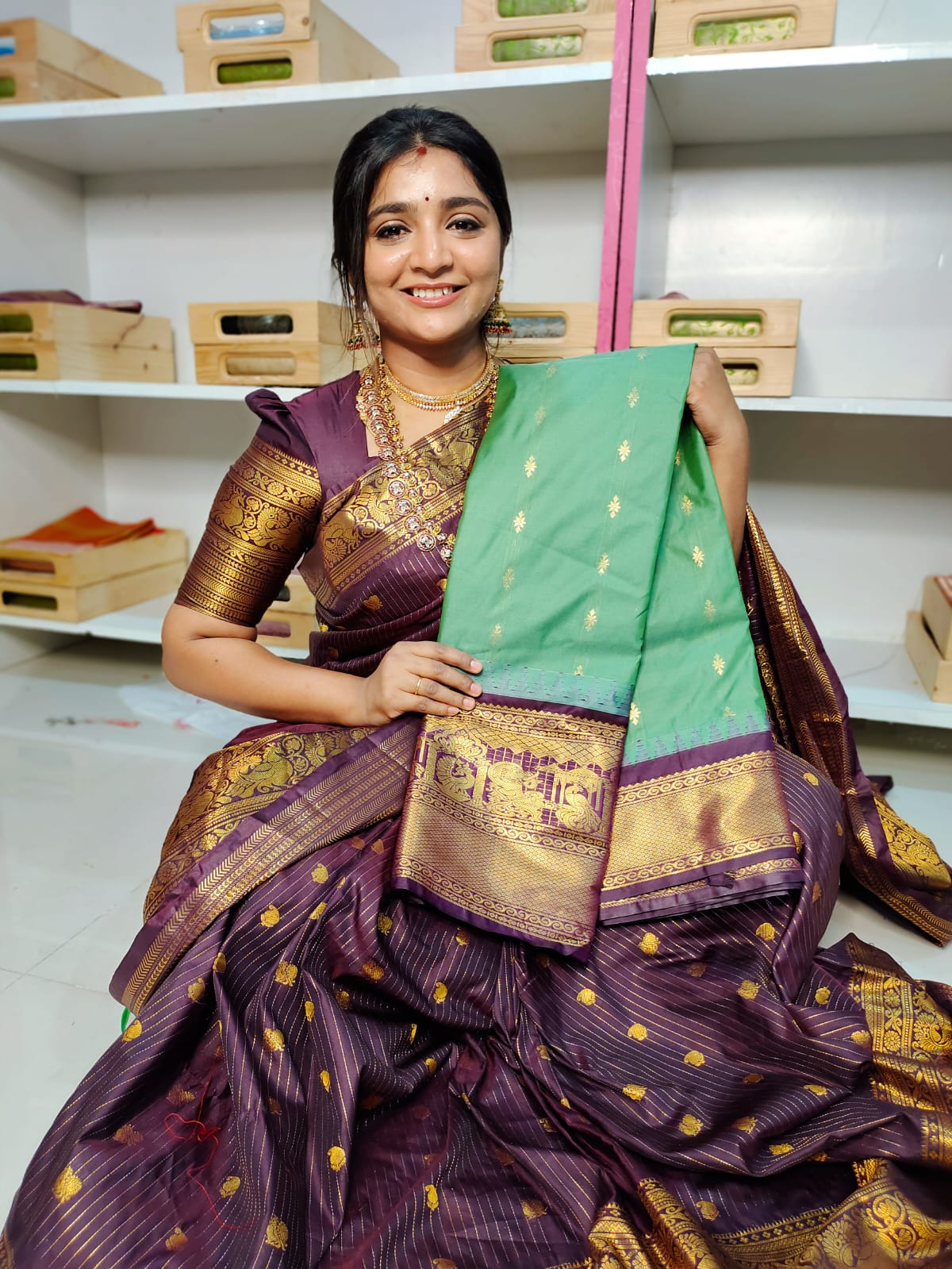 Vitange gadwal silk saree