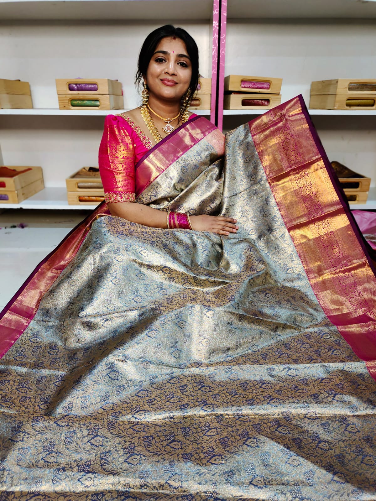 90% offer Kanchi pattu collection