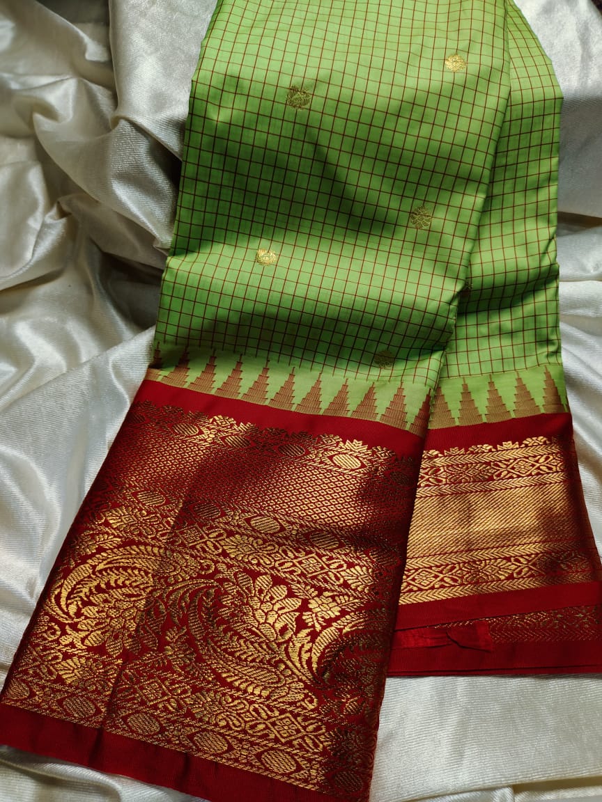 Ashadam gadwal silk saree