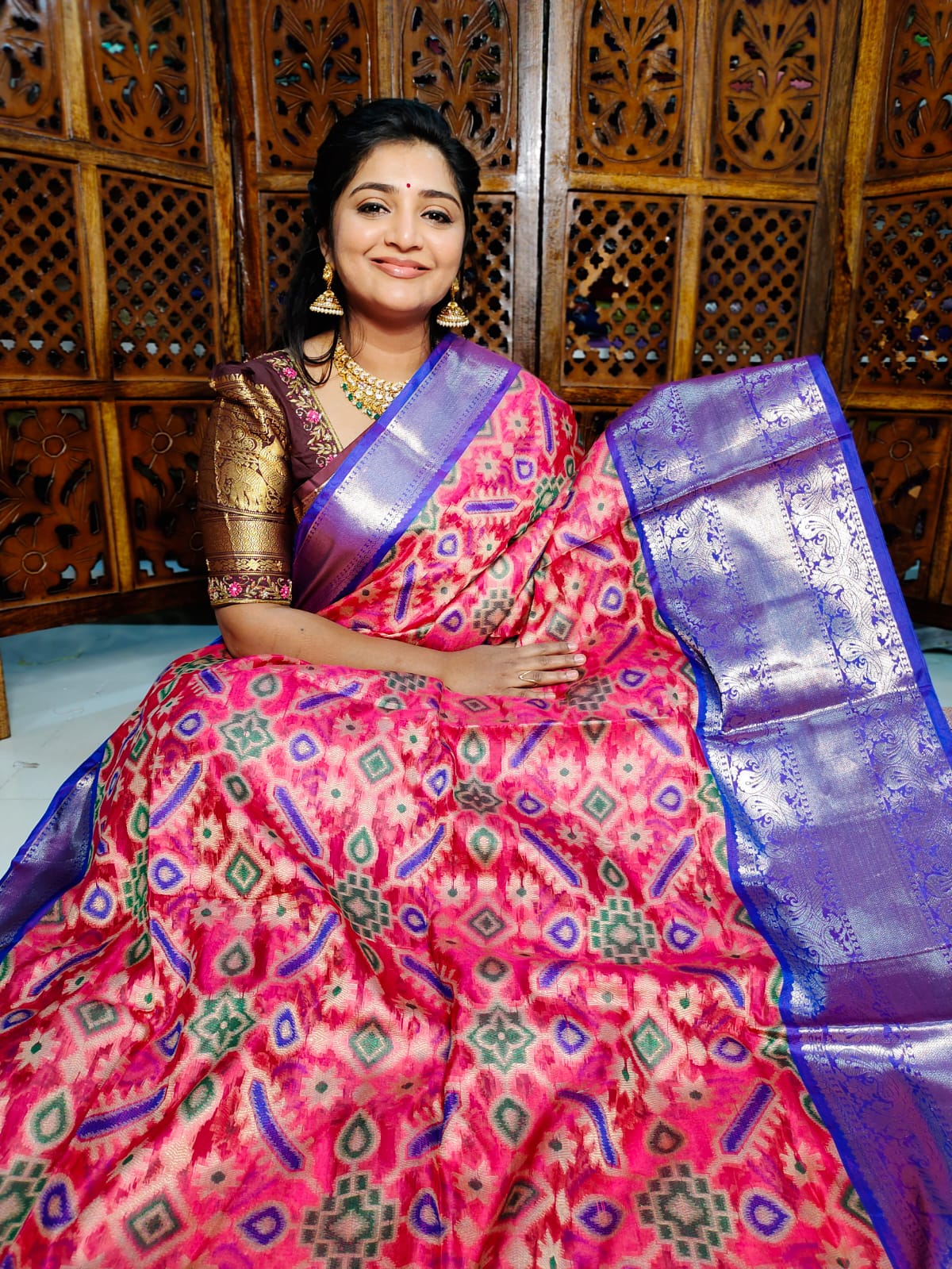 Ikkat saree
