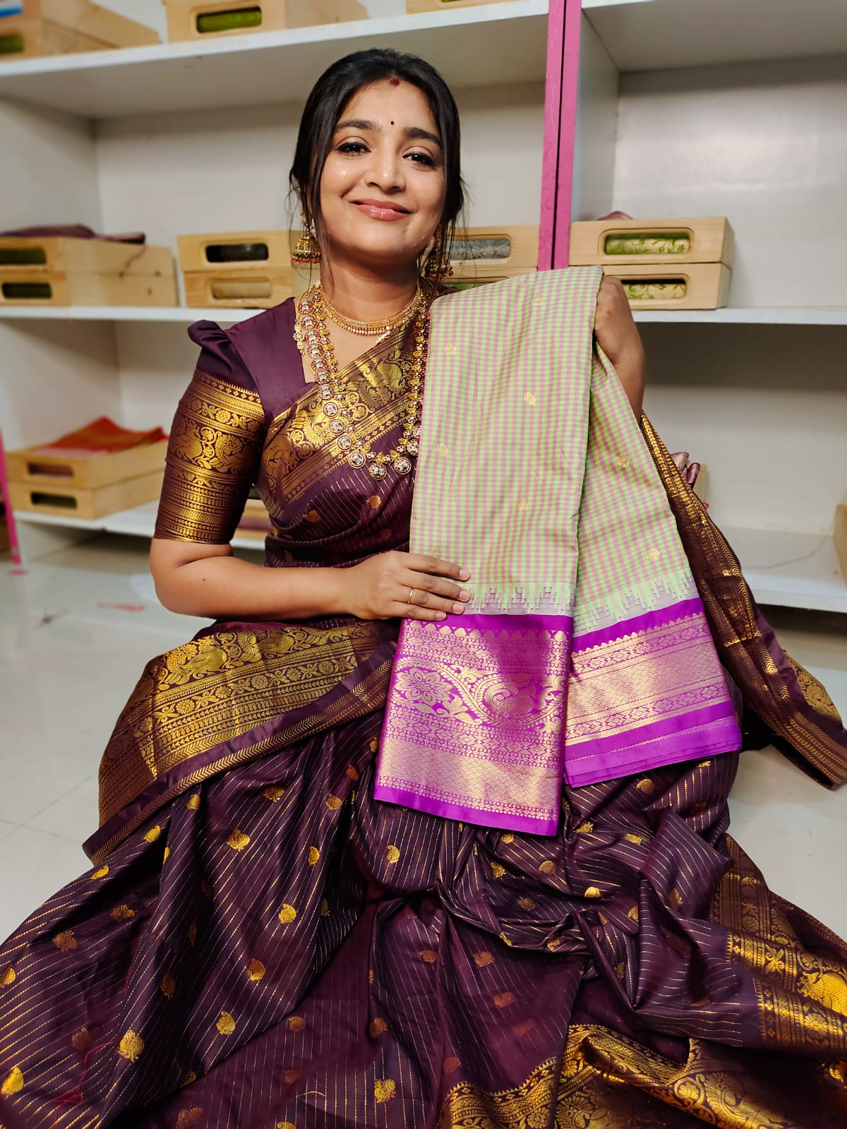 Vitange gadwal silk saree
