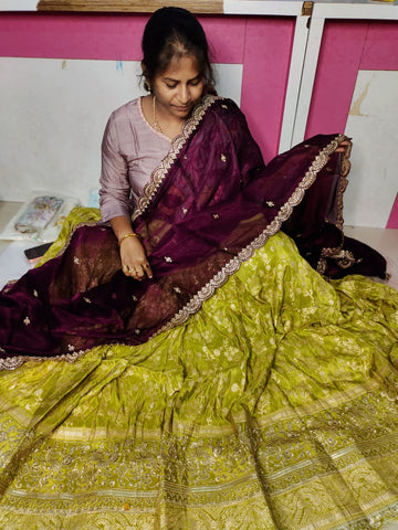 Banaras Georgette banarasi lehangas