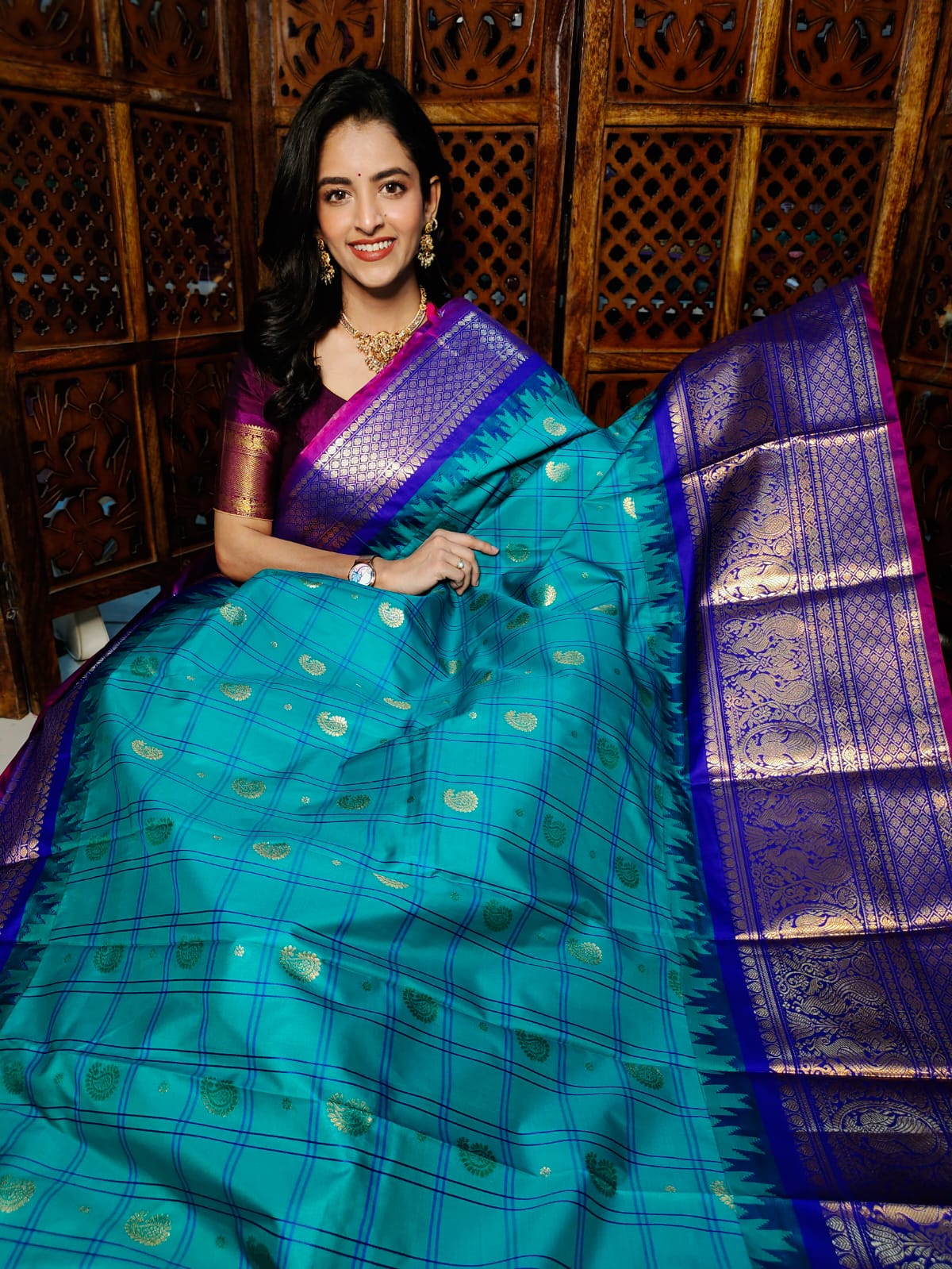 60% offer gadwal silk sarees