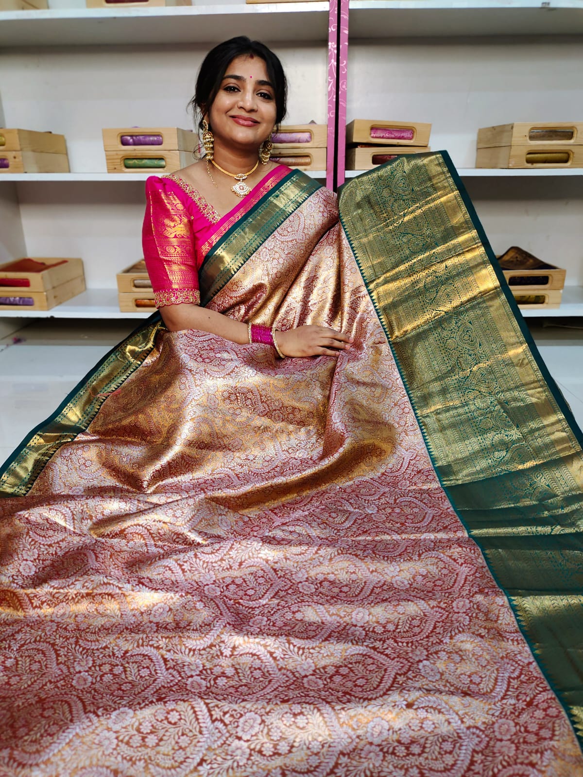 90% offer Kanchi pattu collection