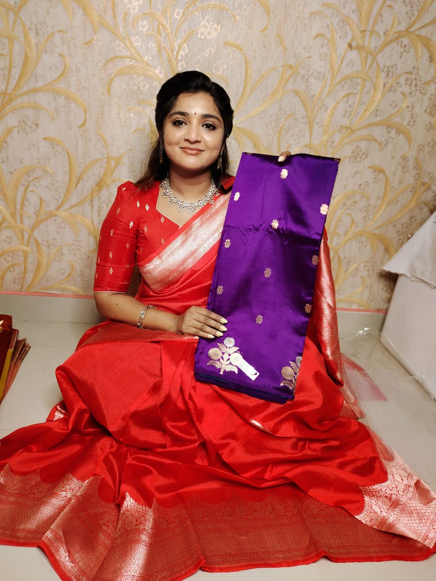 100% silk mark certified green Mango silk saree