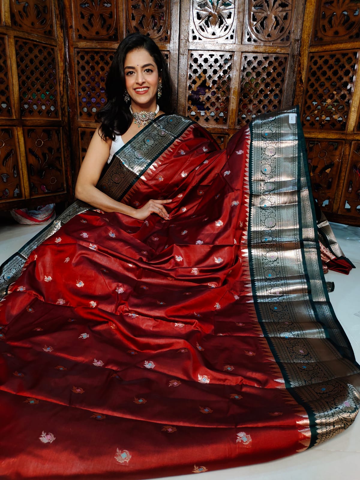 50% offer banarasi silk saree