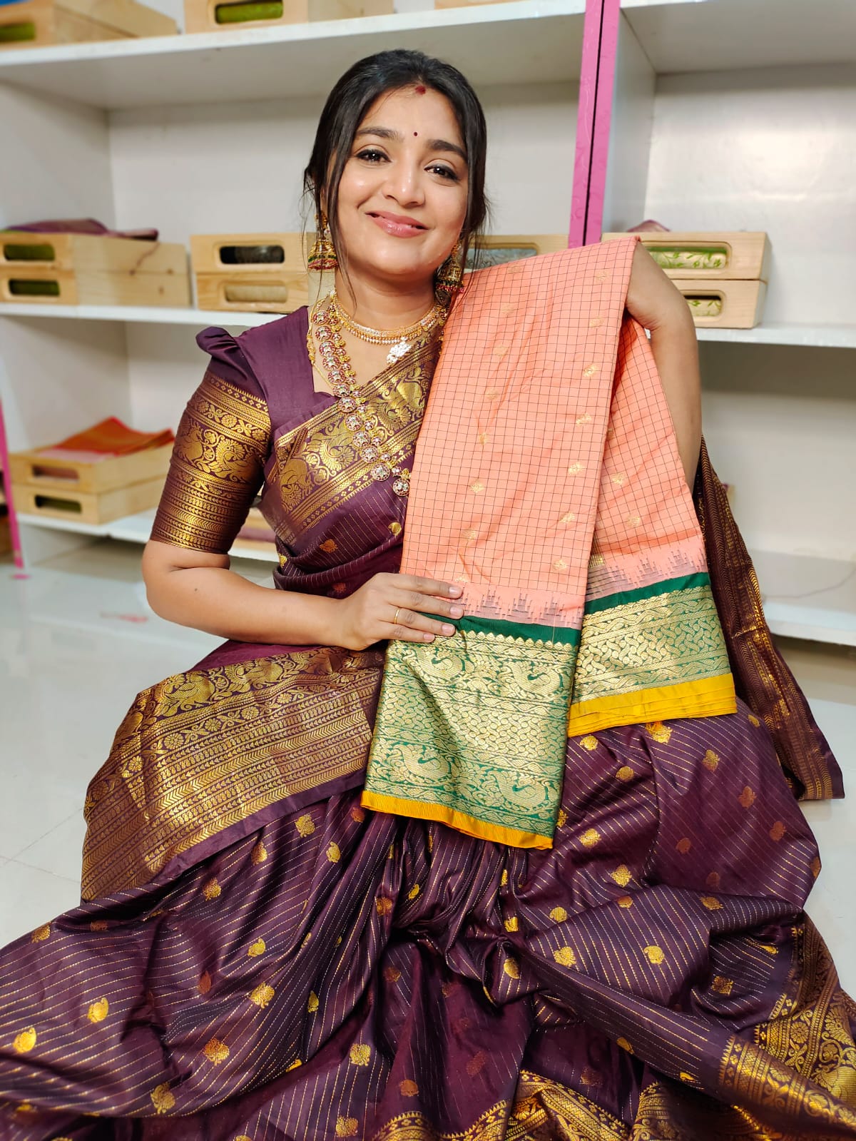 Vitange gadwal silk saree