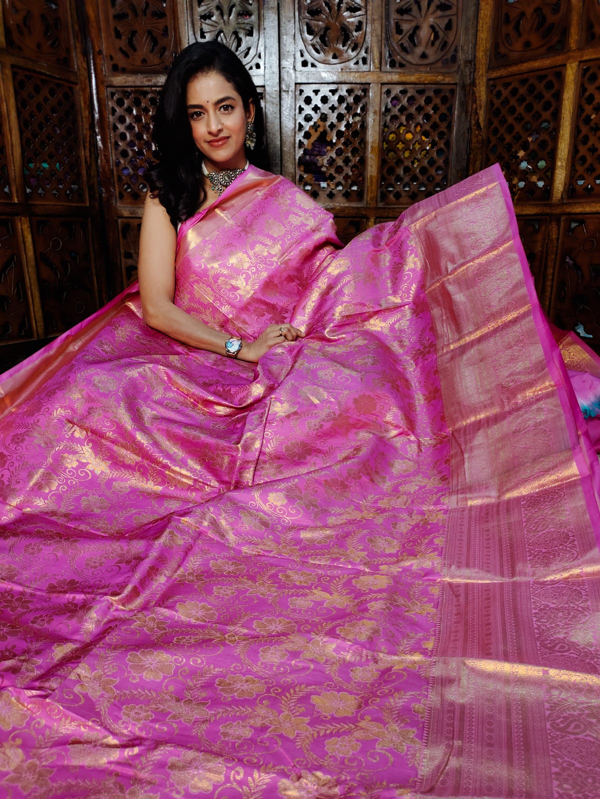 50% offer banarasi silk saree
