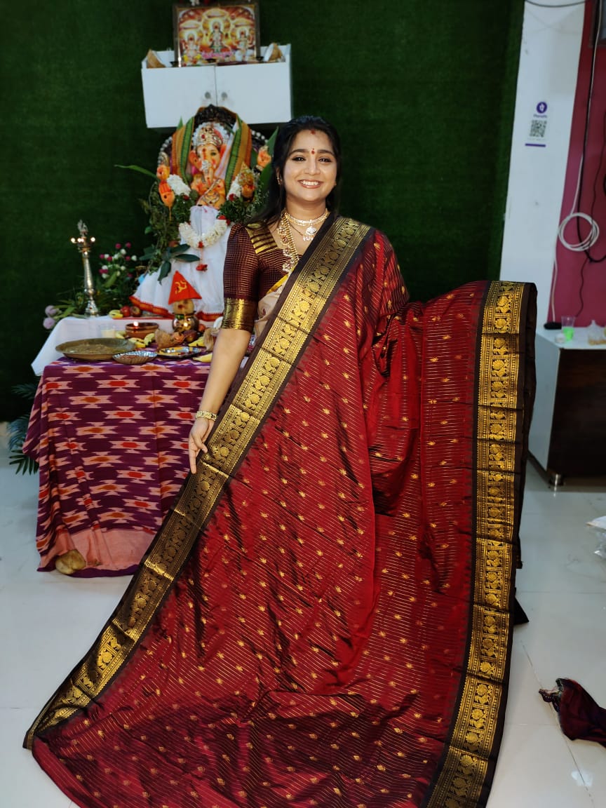 Vitange gadwal silk