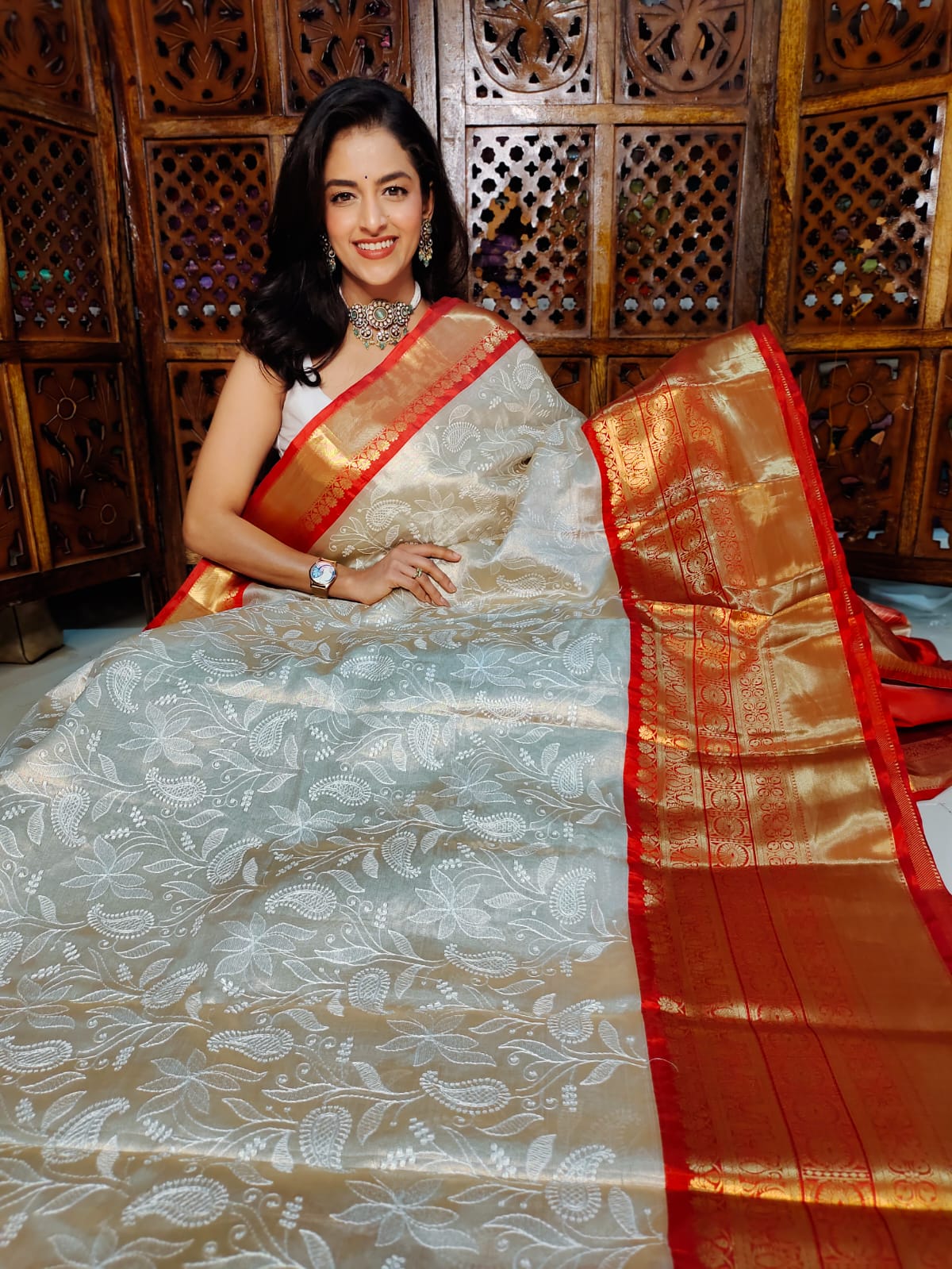 50% offer banarasi silk saree