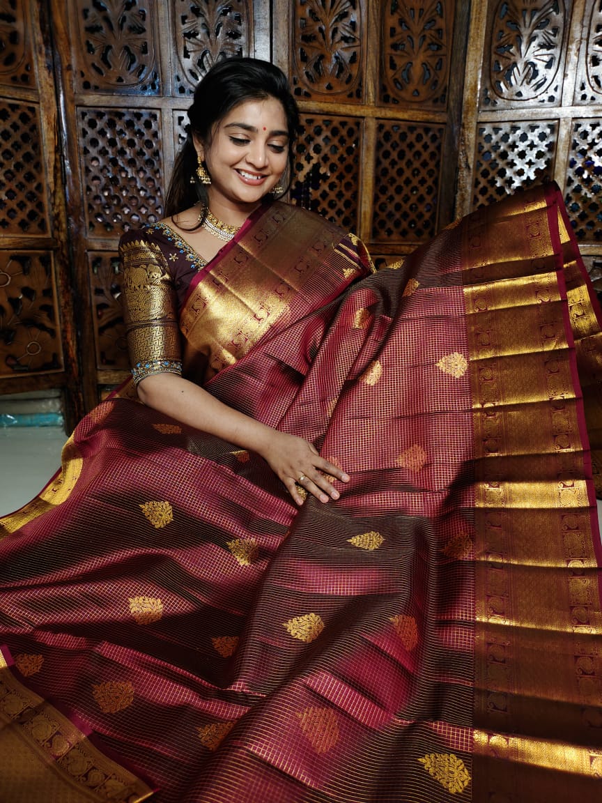 100% silk mark certified vintage kanchi pattu collection