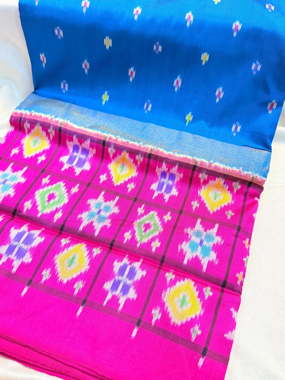 50% Offer Ikkat Pattu Saree