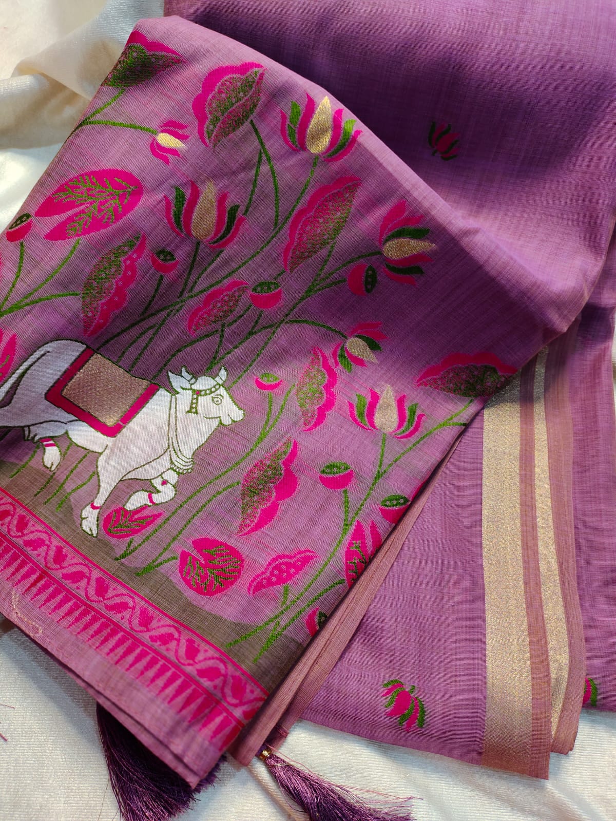 Chanderi jamdhani sarees