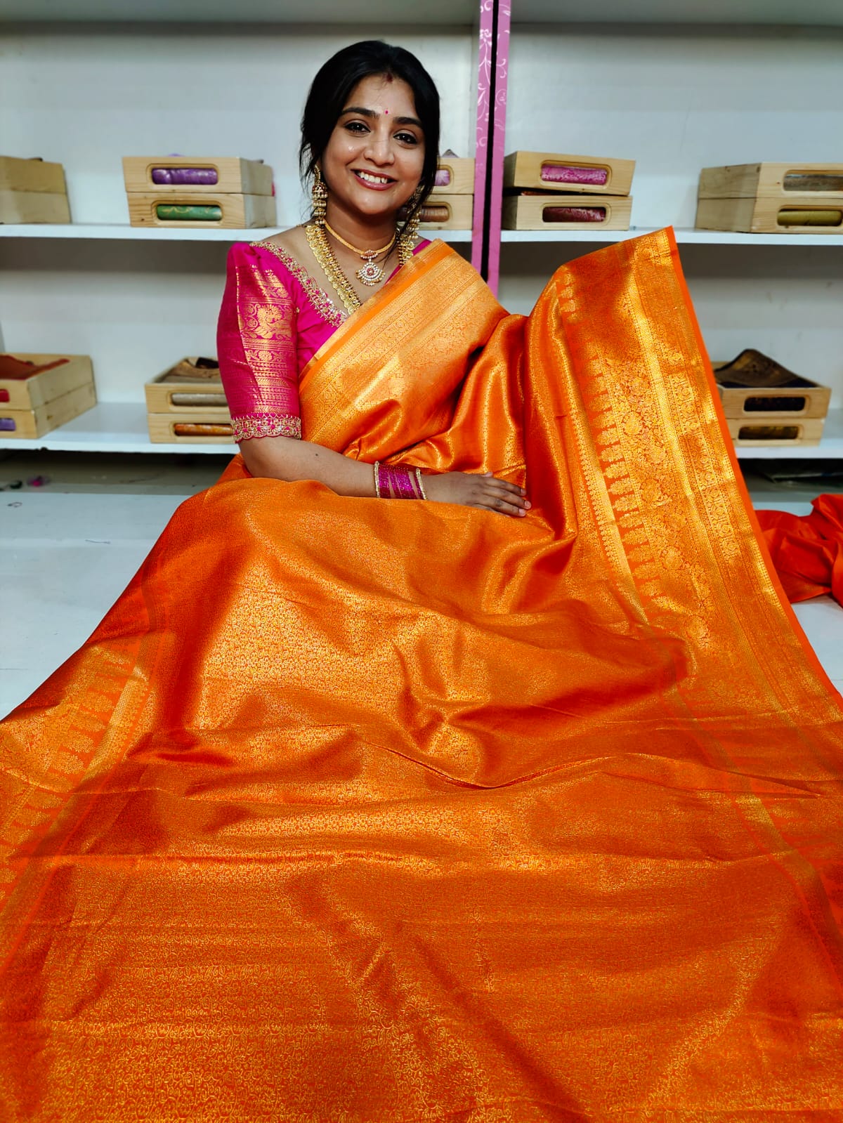 90% offer Kanchi pattu collection