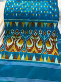 50% ikkat pattu saree